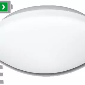 LED 18W svietidlo vrátane núdzaku, biele, IP44, max.18W, HF senz.360