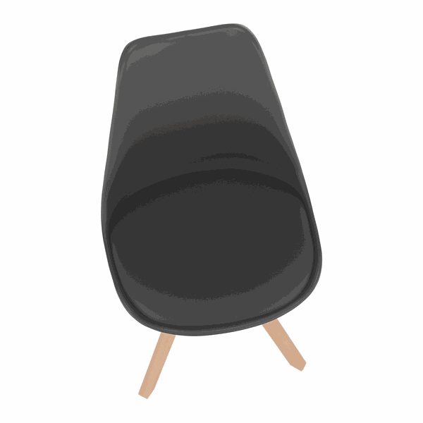 Štýlová otočná stolička, tmavosivá, ETOSA
