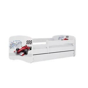 Letoss Detská posteľ BABY DREAMS 180/80 - Formula Biela S matracom Bez uložného priestoru