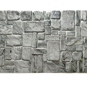 3D PVC obkladový panel 98 x 50 cm - Gray Stone Panel