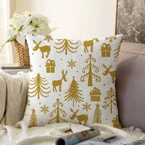 Vianočná žinylková obliečka na vankúš Minimalist Cushion Covers Christmas, 55 x 55 cm