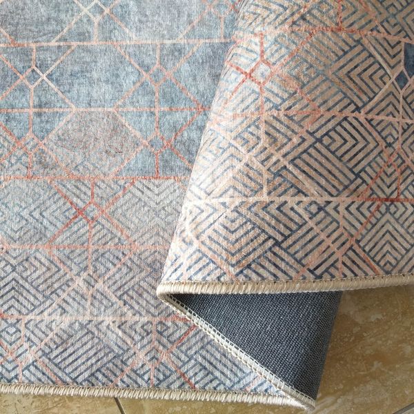 DomTextilu Protišmykový koberec s geometrickým vzorom 55128-234531