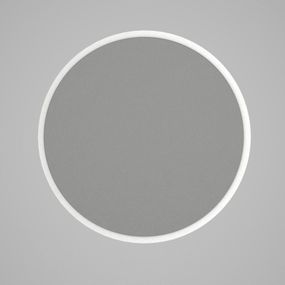 Okrúhle nástenné zrkadlo v bílémém ráme Glob, ⌀ 59 cm