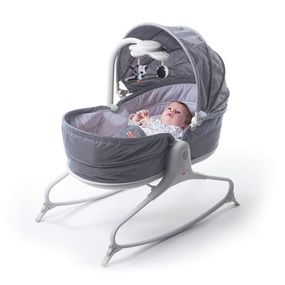 TINY LOVE Lehátko kolíska so strieškou 3v1 Heather Grey, 0m+, do 9 kg