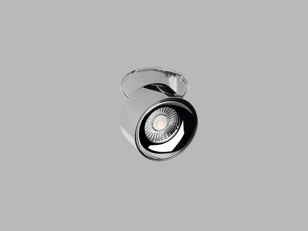 LED2 21507355 KLIP kruhové otočné zápustné bodové svietidlo 77mm 11W/770lm 3000K chrómová