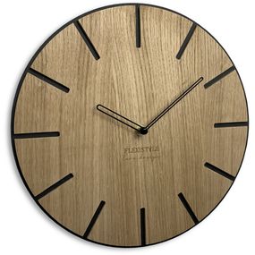 DomTextilu Luxusné hodiny z dreva Wood Art 16587