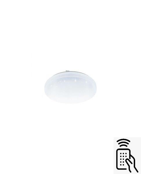 Eglo 98294 FRANIA-A Stropné svietidlo LED 12W/1050lm 2765K IP44 biela + diaľkový ovládač
