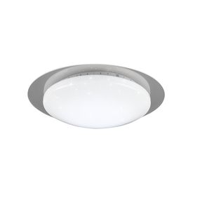 Trio R62093500 LED stropné svietidlo Bilbo 1x13W | 1000L | 2700-5500K | IP20 | RGBW - stmievateľné, nepriame svetlo, nastavenie teploty osvetlenia, diaľkové ovládanie, efekt hvězny oblohy, oddelené vypínače, biela