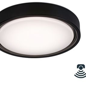 Rabalux 3283 Foster stropné svietidlo LED D360mm 28W/1300lm 2700-5000K RGB čierna, senzor, stmievateľné, diaľkové ovládanie