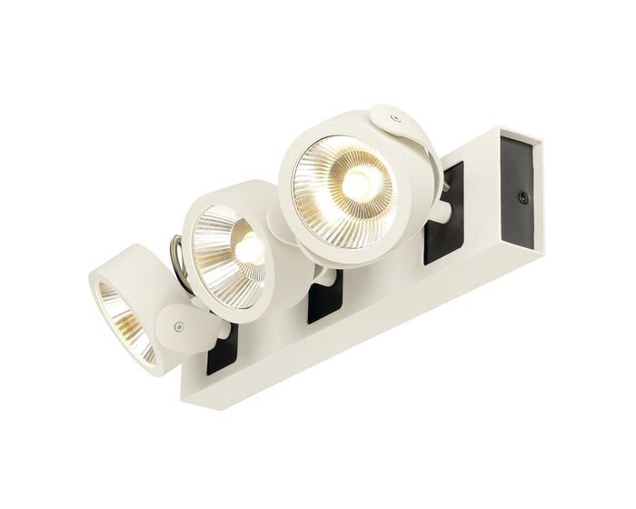 Stropné svietidlo SLV KALU 3x LED bílé/černé 60° 1000132