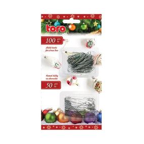 TORO Kovové háčiky na vianočné ozdoby TORO 150ks