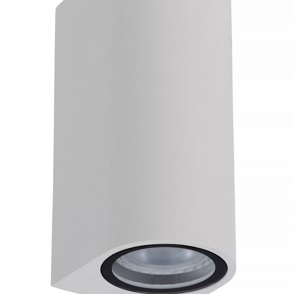 Lucide 69801/02/31 vonkajšia nástenná lampa Zaro 2x35W | GU10 | IP44 - biela, bodová, stmievateľná