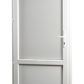 SKLADOVE-OKNA.sk - Vedľajšie vchodové dvere PREMIUM, plné, ľavé - 980 x 2080 mm, biela