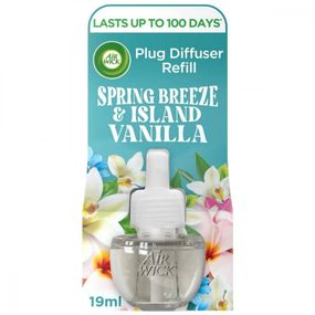 AIR WICK ELECTRIC FRESHENER REFILL 19 ML SPRING BREEZE & ISLAND VANILLA