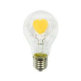 ACA Filament LED žárovka A60 2W Ε27 Heart vlákno ve tvaru srdce