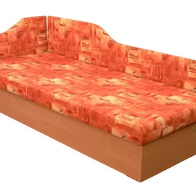 Jednolôžková posteľ (váľanda) 80 cm Edo 4/2 (s pružinovým matracom) (L)