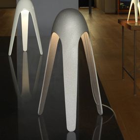 Martinelli Luce Cyborg – stolná LED lampa, hliník, Obývacia izba / jedáleň, tlakovo liaty hliník, 4.5W, K: 31cm