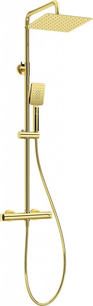 DEANTE - Therm zlato - Sprchový stĺp, so sprchovou batériou, termostat NAC_Z4HT