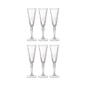 Butlers CRYSTAL CLUB Sada pohárov na šampanské 160 ml 6 ks - číra