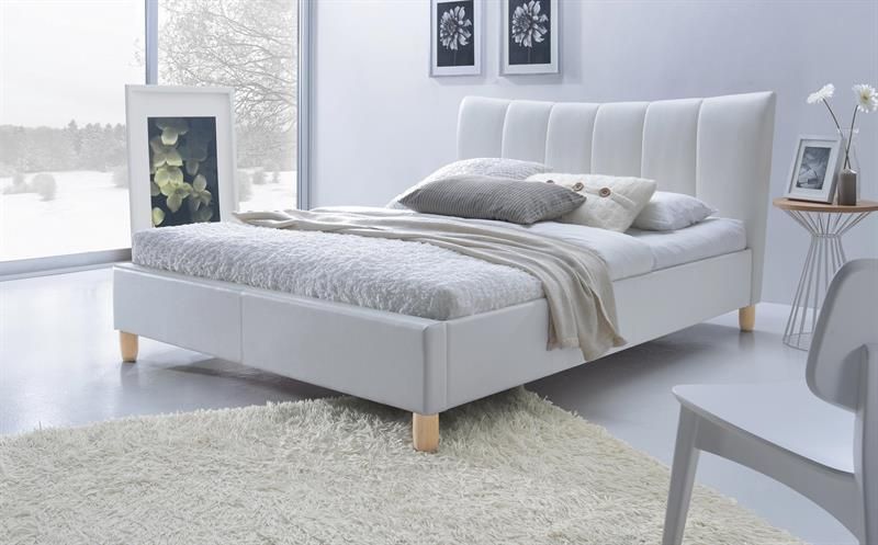 Halmar SANDY postel čalúnená biela