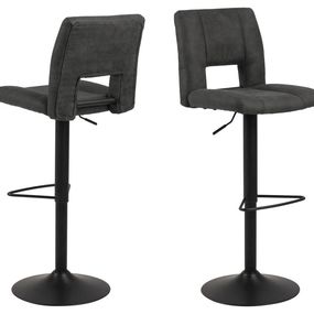 Dkton Dizajnová barová stolička Nerine, antracitová
