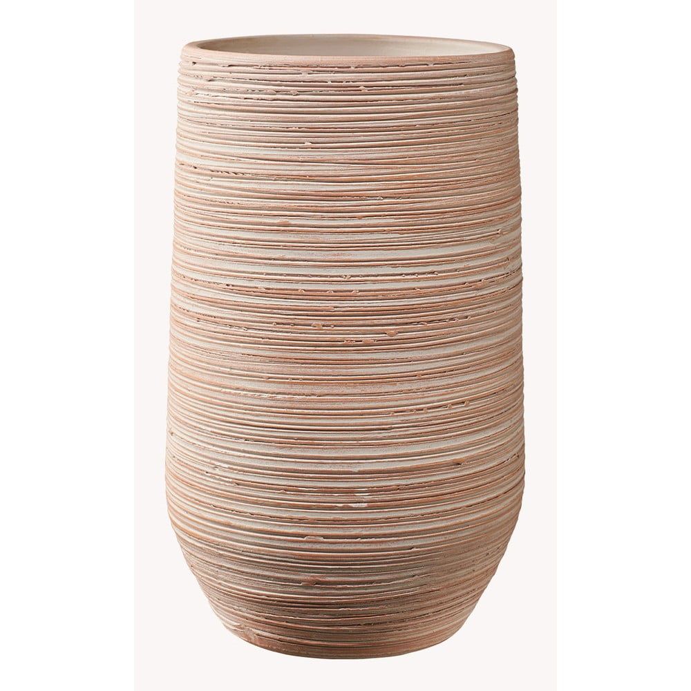Oranžová keramická váza Big pots Ravenna, výška 30 cm