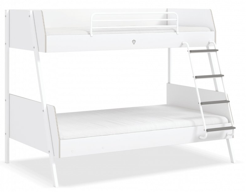 ČILEK - Študentská poschodová posteľ (90x200-120x200 cm) White