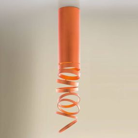 Artemide Stropné svietidlo Decomposé, oranžové, Obývacia izba / jedáleň, hliník, E27, 8W, K: 60cm