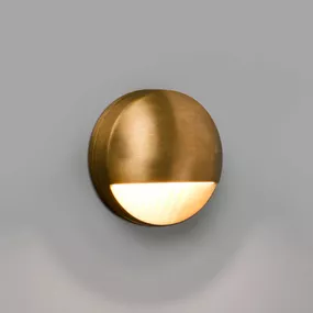 FARO BARCELONA Vonkajšie nástenné LED svietidlo Drak z mosadze, mosadz, sklo, 6W
