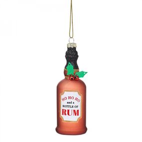 sass & belle Vianočná ozdoba Ho Ho Ho Bottle of Rum