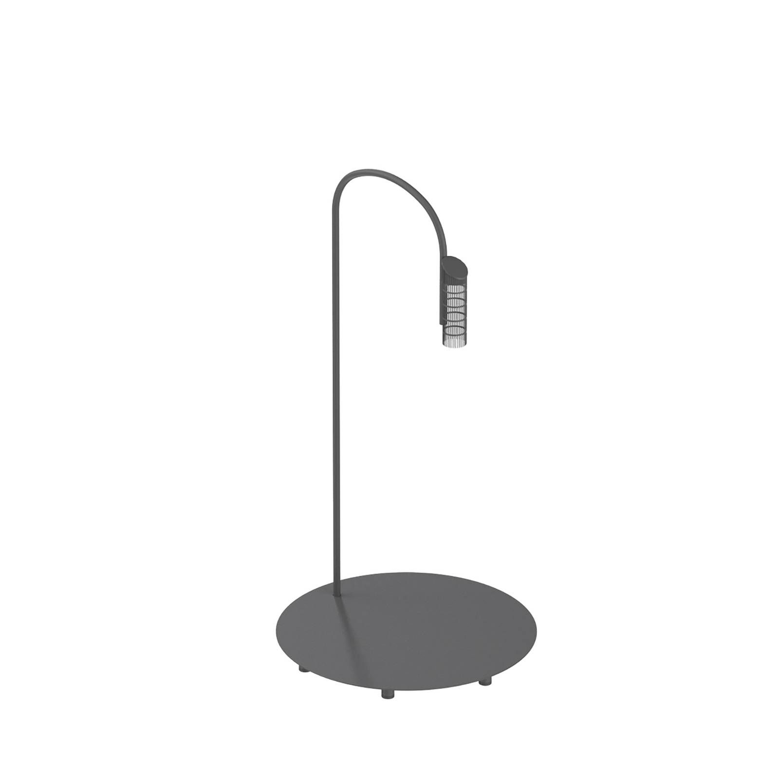 FLOS Caule Floor 2 Nest stoj. lampa 2700K antracit, ušľachtilá oceľ, hliník, metakrylát, 10W, K: 95cm