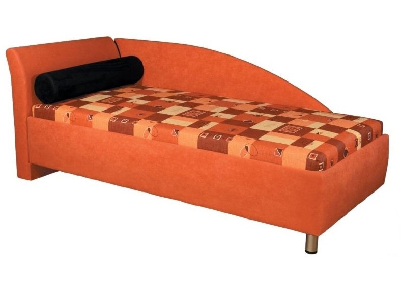 Jednolôžková posteľ (váľanda) 90 cm Perla (s molitanovým matracom) (L)
