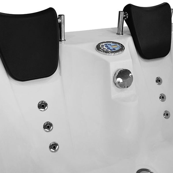 M-SPA - Kúpeľňová vaňa ľavá s hydromasážou TOP 2-osoba 180 x 120 x 66 cm