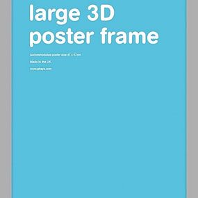 3d poster frame strieborný 47x67 cm