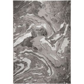 Flair Rugs koberce Kusový koberec Eris Marbled Silver - 300x400 cm