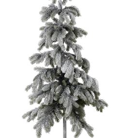 Vianočný zasnežený stromček s led svetielkami Snowy - 85*180 cm