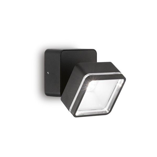 Ideal Lux 285535 OMEGA SQUARE vonkajšie nástenné svietidlo LED 7W/650lm 4000K IP54 čierna