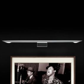 B.lux Obrazové nástenné svetlo Eliana W Picture sivé, Obývacia izba / jedáleň, kov, 7.35W, L: 63 cm