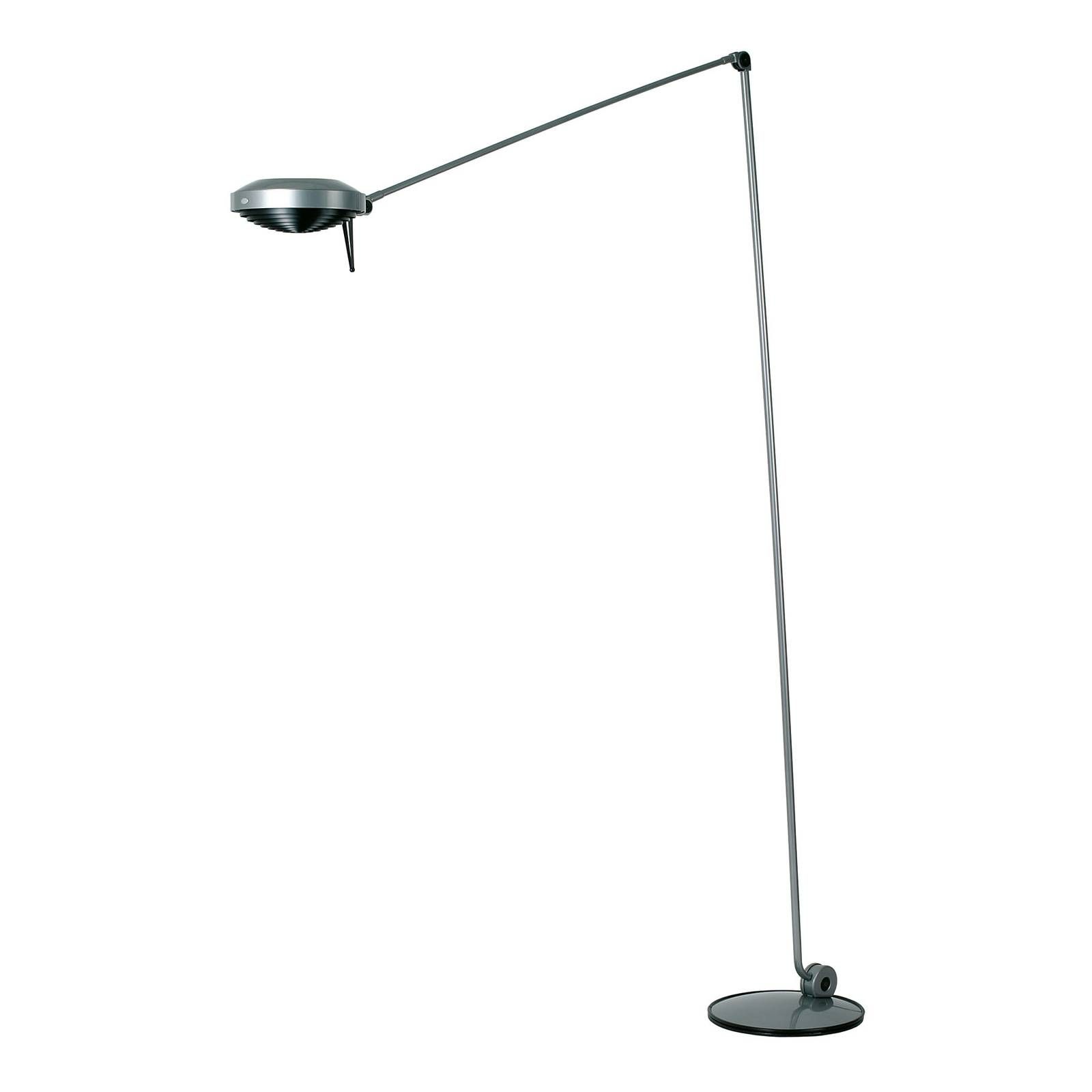 Lumina Elle stojaca LED lampa 200 cm 3 000 K nikel, Pracovňa / Kancelária, oceľ, 45W, K: 200cm