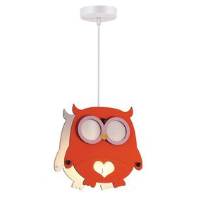 ACA Lighting dětské závěsné svítidlo 1XE27 OWL MDF 25X10XH100CM FARMA ZM411P25