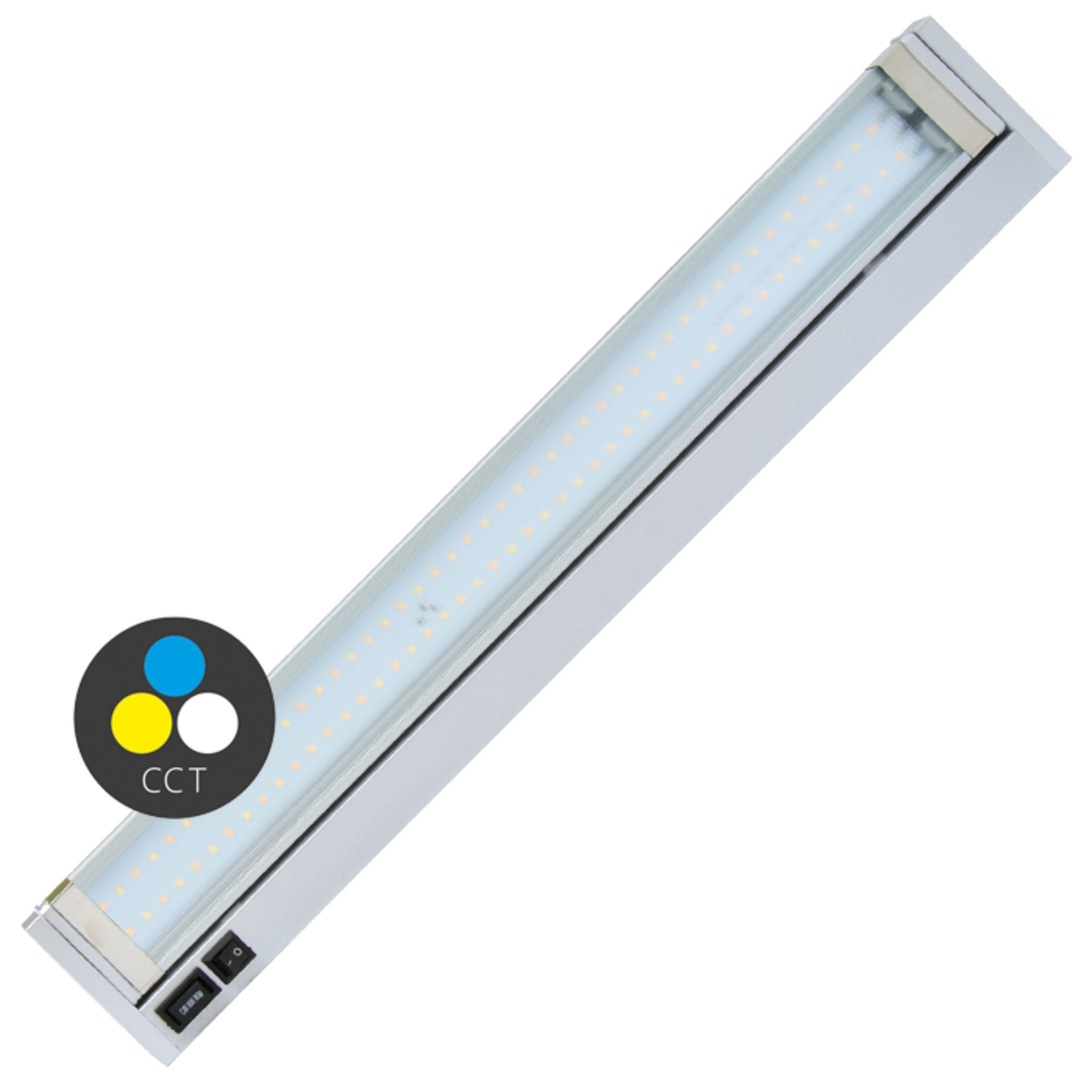 Ecolite kuchyňské LED svítidlo 15W, CCT, 1200lm, 92cm, stříbrná TL2016-CCT/15W