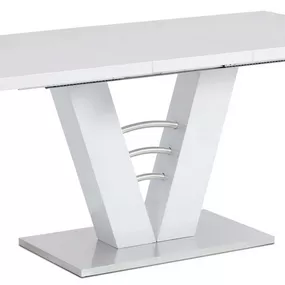 AUTRONIC jedálenský rozkladací stôl HT-510 WT, 120+40 x 80 cm