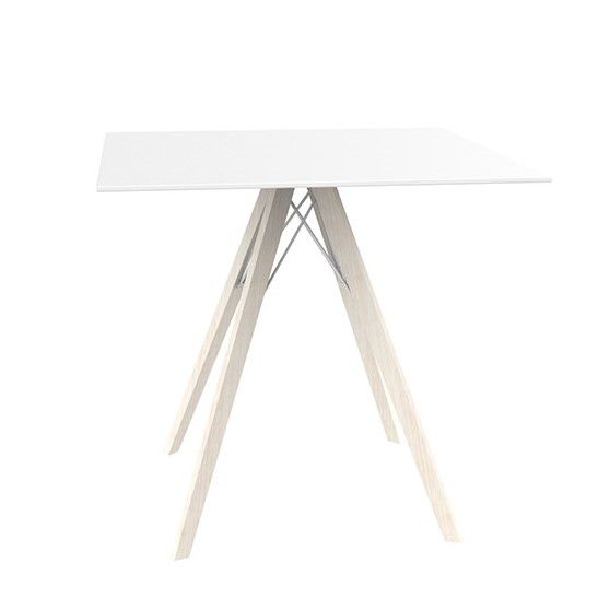 VONDOM - Stôl FAZ WOOD, 60x60, 70x70, 80x80 cm