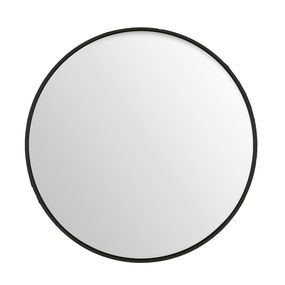 Okrúhle nástenné zrkadlo JUMA, 40 cm, black (M)