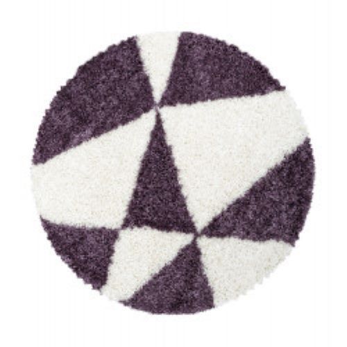 Ayyildiz koberce Kusový koberec Tango Shaggy 3101 lila kruh - 160x160 (priemer) kruh cm