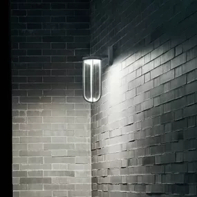 FLOS In Vitro Wall nástenné svetlo 2700K hnedá, hliník, sklo, 11W, K: 42.5cm