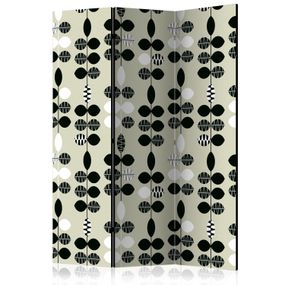 Artgeist Paraván - Black and White Dots [Room Dividers]