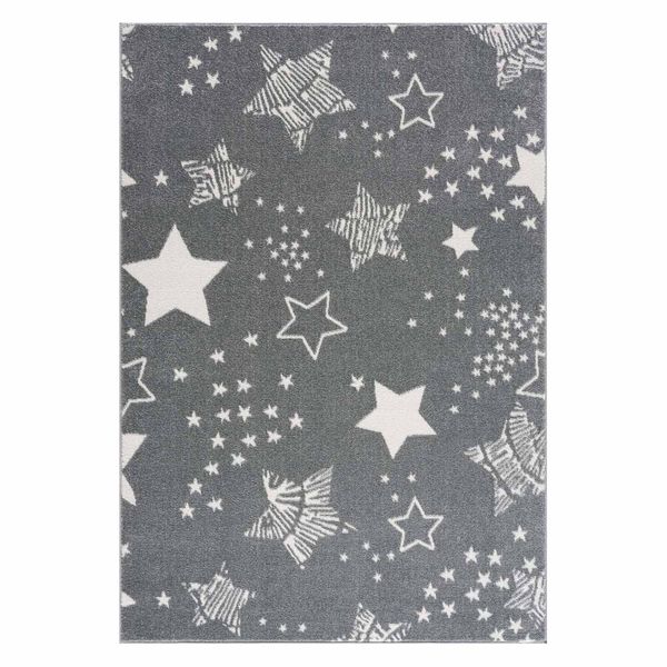 DomTextilu Originálny sivý detský koberec STARS 41830-197189