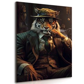 Obraz zvierací gangster tiger - 80x120