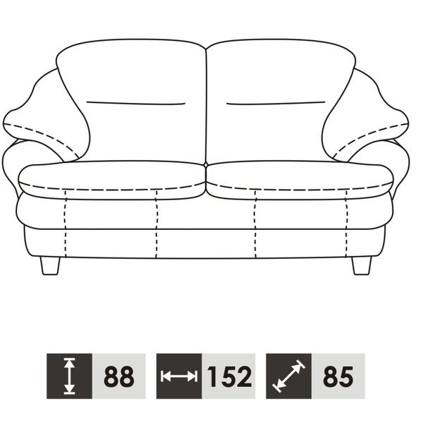 Kožená sedacia súprava s rozkladom Sara 3R+2+1 S - smotanová (G105)